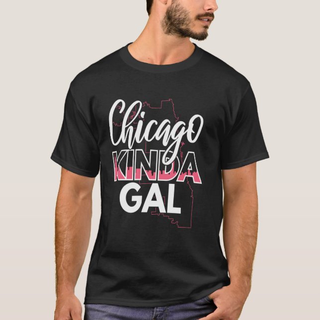 T-shirt Ciel de fille de Chicago Pride Design (Devant)