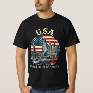 T-shirt Ciel de l'héritage des États-Unis - États-Unis d'A