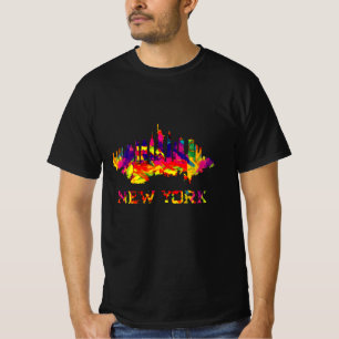 T-shirt Ciel de New York City coloré