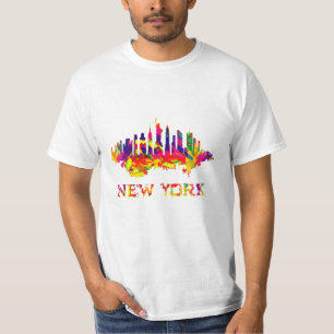 T-shirt Ciel de New York City coloré