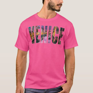 T-shirt Ciel de Venise Italie Photographie Urbaine Police