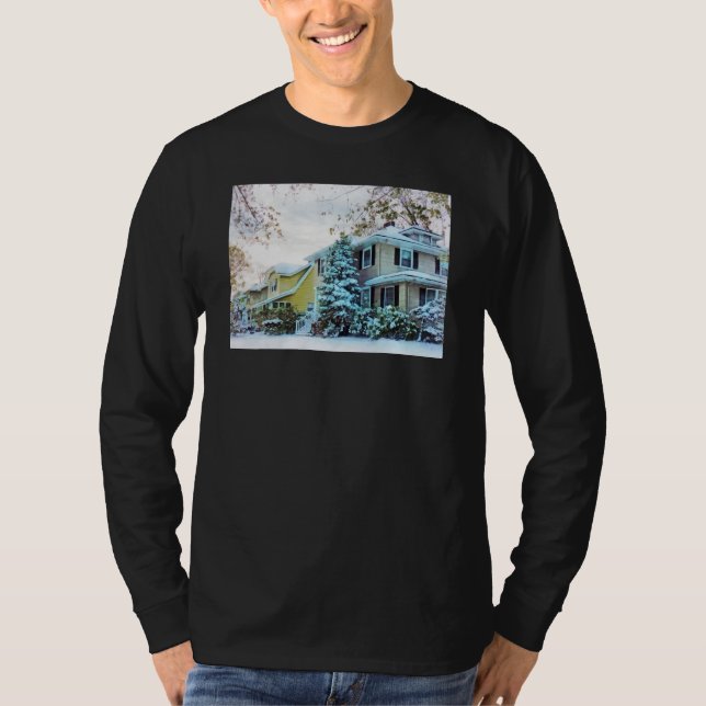 T-shirt Ciel d'hiver métallisé (Devant)