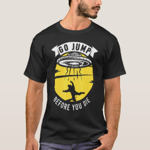T-shirt Ciel drôle de parachutisme Ufo Avion Parachutisme