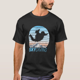 T-shirt Ciel drôle de parachutisme vintage Parachutisme Sp
