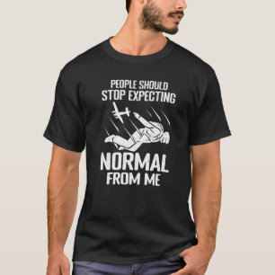 T-shirt Ciel drôle de parachutistes Les gens devraient ces