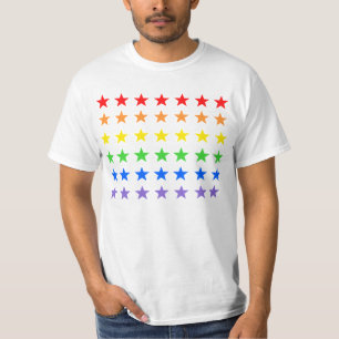 T-shirt ciel étoilé arc-en-ciel
