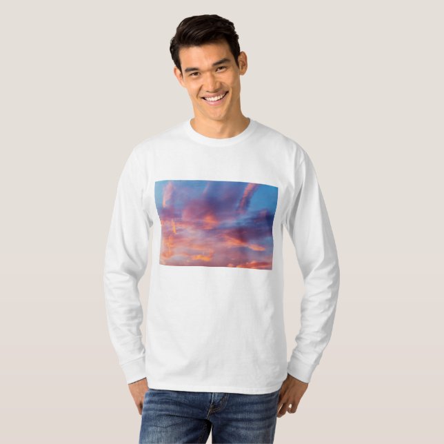 T-shirt ciel flirtant (Devant entier)