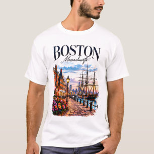 T-shirt Ciel historique de Boston