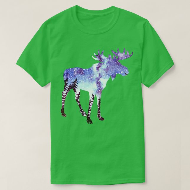 T-shirt Ciel nocturne de Moose Forest (Design devant)