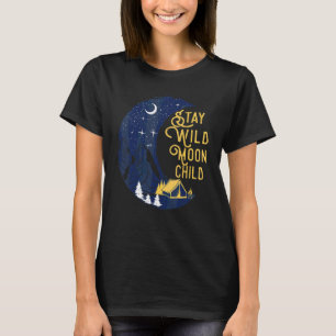 T-shirt Ciel Nocturne Rétro Ambiance 70 Vibres Reste Sauva