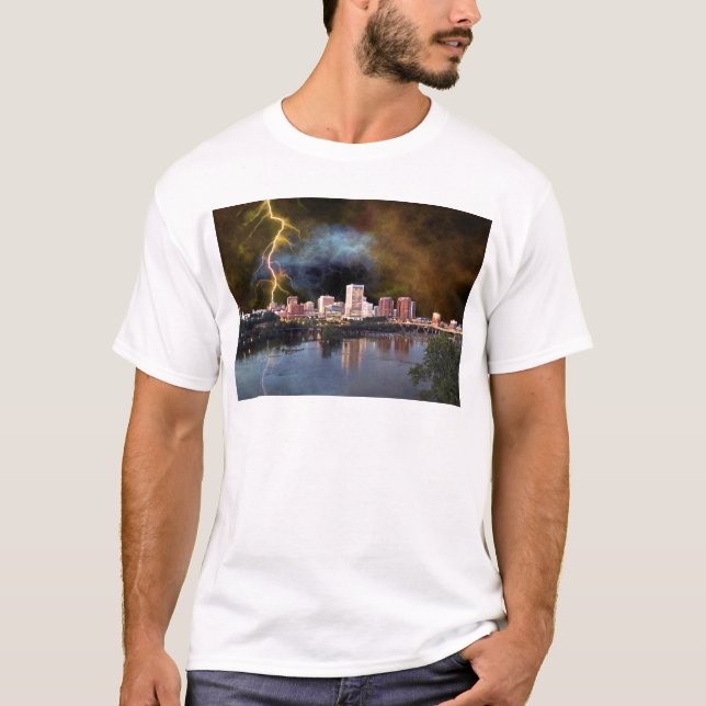 T-shirt Ciel orageux sur Richmond (Devant)