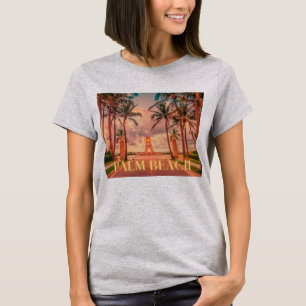 T-shirt Ciel rose de Palm Beach pittoresque