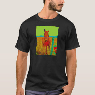 T-shirt Ciel vert, arc rouge Horse : ajouter le nom