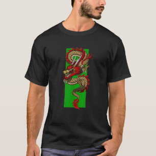 T-shirt Ciel vert du dragon de feu