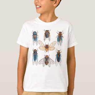 T-shirt Cigales Drôles Insecte Bug Graphique Amateur de Ci