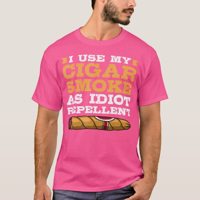 T-shirt Cigar Aficionado J'utilise ma fumée de cigare comm (Devant)