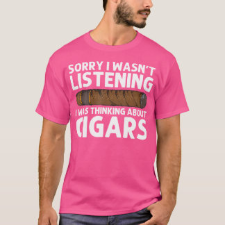 T-shirt Cigar Drôle Pour Fumer Les Amateurs De Cigar