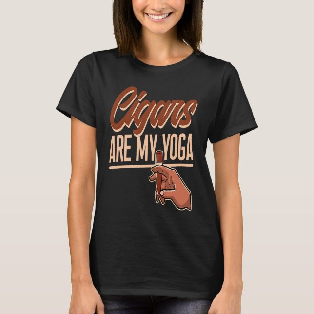 T-shirt Cigar Fumer Cigar Cubain (Devant)