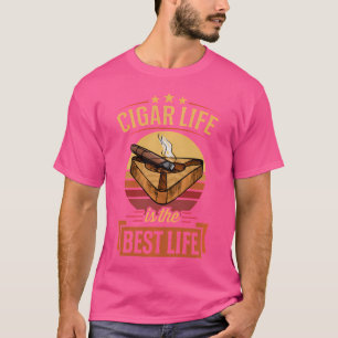 T-shirt Cigar Life Est La Meilleure Vie Cigar