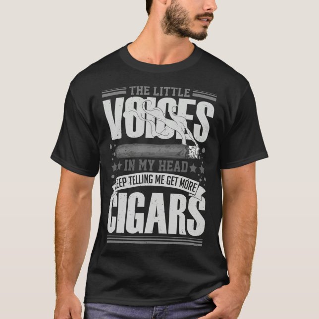 T-shirt Cigar Smoker Smoking Quotes (Devant)