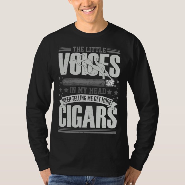 T-shirt Cigar Smoker Smoking Quotes (Devant)