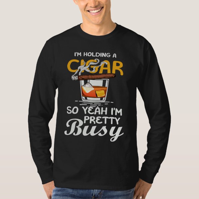 T-shirt Cigar Smoking Father Great (Devant)