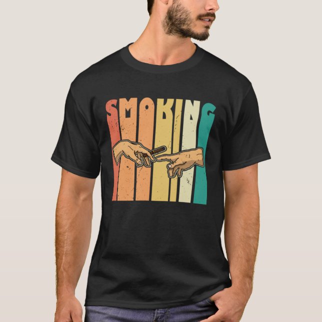 T-shirt Cigar Whiskey Smoking Smoker Dad (Devant)