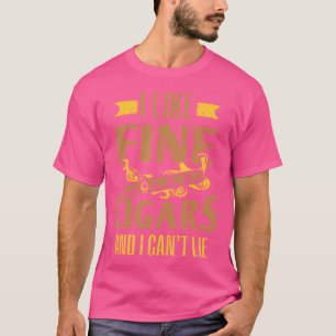 T-shirt Cigare pour hommes Fumeur de cigare J'aime les cig