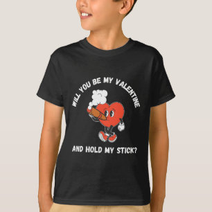 T-shirt Cigare Saint-Valentin Fumer Cœur Vintage Drôle
