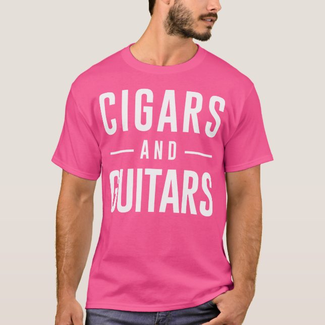 T-shirt Cigares Et Guitares (Devant)