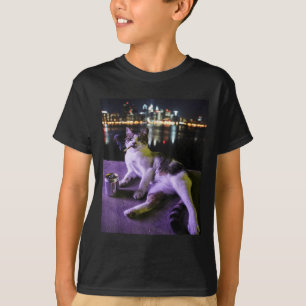 T-shirt Cigarette Kitten Drôle Fumer Chat Mème Bra Stupide
