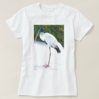 T-shirt Cigogne en bois dans l'usage de soirée