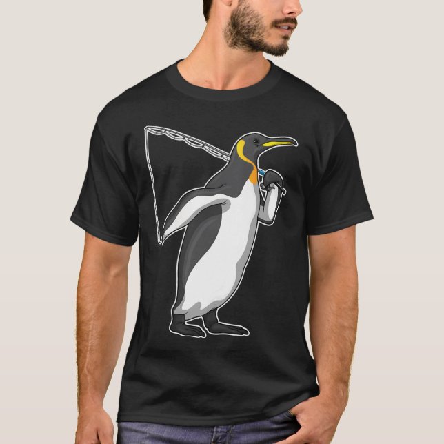 T-shirt Cigogne Pêche Pêcheur Canne à pêche (Devant)
