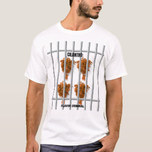 T-shirt Cilantro : Criminel de saveur - Drôle anti-Cilantr