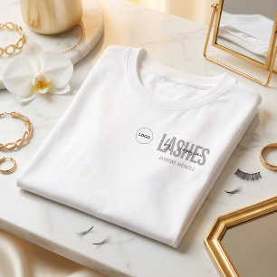 T-shirt Cils minimalistes Logo Employé Personnel Artis Bla
