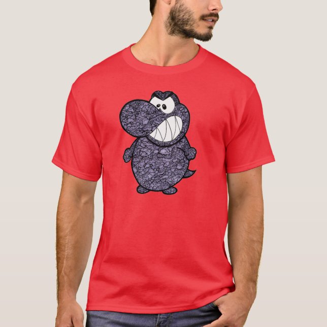 T-SHIRT CIMENT GRIS T-REX (Devant)