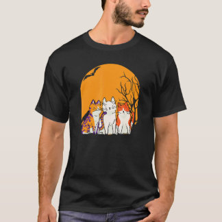 T-shirt Cimetière de chats Paresseux Déguisement Halloween