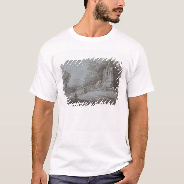 T-shirt Cimetière de Thomas Gainsborough | avec la figure (Devant)