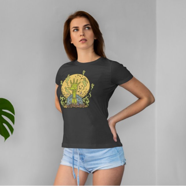 T-shirt Cimetière fantôme à main Zombie (Créateur téléchargé)