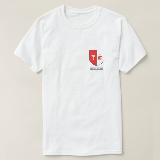 T-shirt Cimier de boue minimaliste (Design devant)