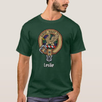 Cimier du clan Leslie sur tartan de chasse