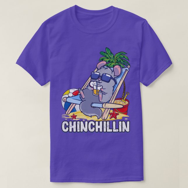 T-shirt Cinchillin Chinchilla Funny Cute (Design devant)