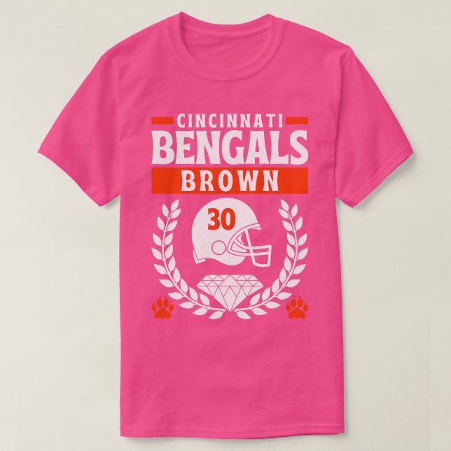 T-shirt Cincinnati Bengals Chase Brown 30 Edition (Design devant)