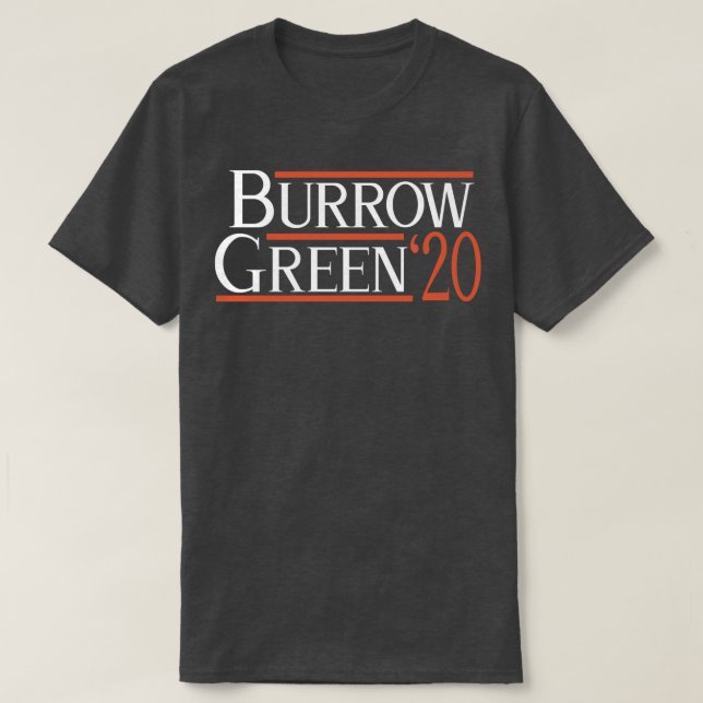 T-shirt Cincinnati Burrow Green (Design devant)