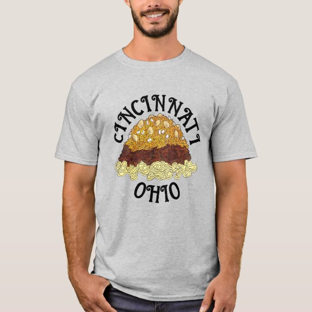 T-shirt Cincinnati Chili Ohio OH Spaghetti Chili Food (Devant)