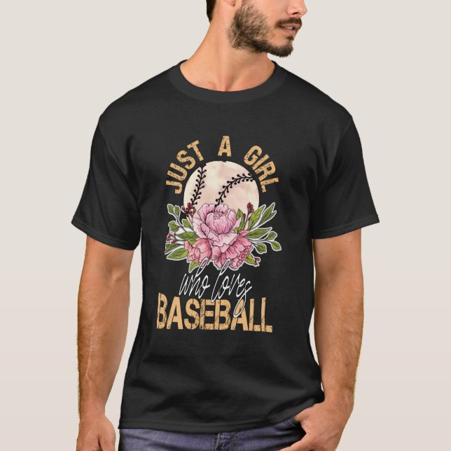 T-shirt Cincinnati De Baseball Pour Femmes Juste Une Fille (Devant)