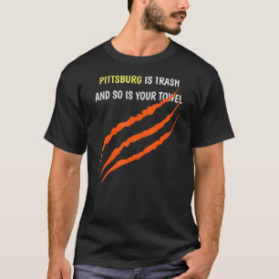 T-shirt Cincinnati Football Pittsburgh Est Un Trash