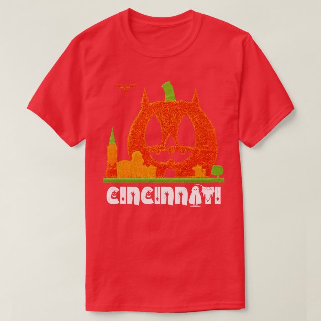 T-shirt Cincinnati Halloween (Design devant)