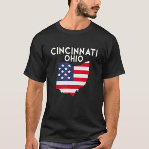 T-shirt Cincinnati Ohio USA State America Travel Ohioan