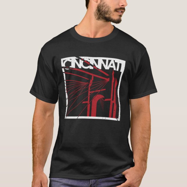 T-shirt Cincinnatiu2019s Bridge Ohio river Cincy Travel So (Devant)